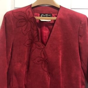 VTG Gino Rossi For Wilson Ultra Suede Jacket & Skirt. Retro.. Trending now